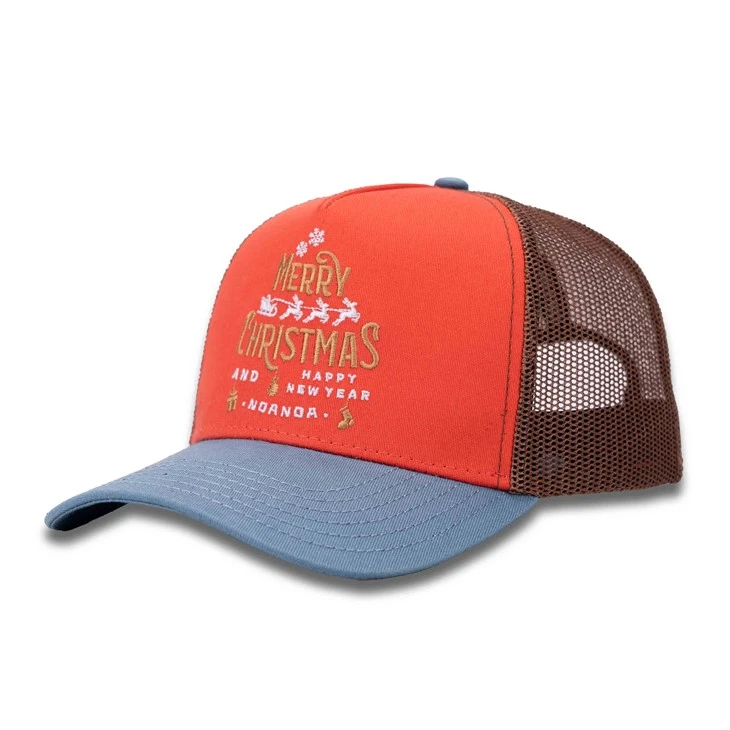 Christmas Embroidery Pattern Trucker Cap
