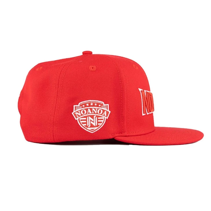 TCAP Custom Fabric Watermelon Red Original Letter Caps Buckle 3D Embroidery Hats