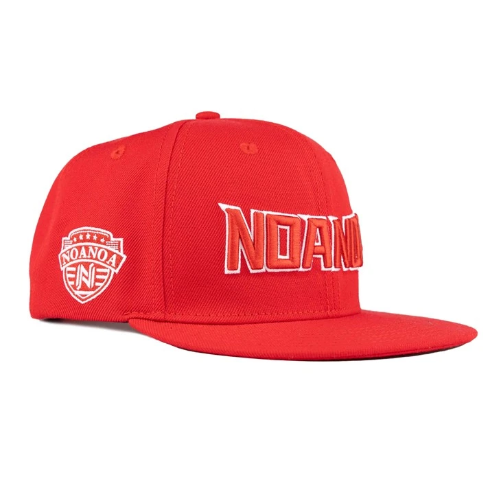 TCAP Custom Fabric Watermelon Red Original Letter Caps Buckle 3D Embroidery Hats